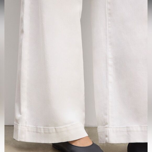 Everlane White Wide-Leg Trouser Pants Size 12 - Picture 3 of 11